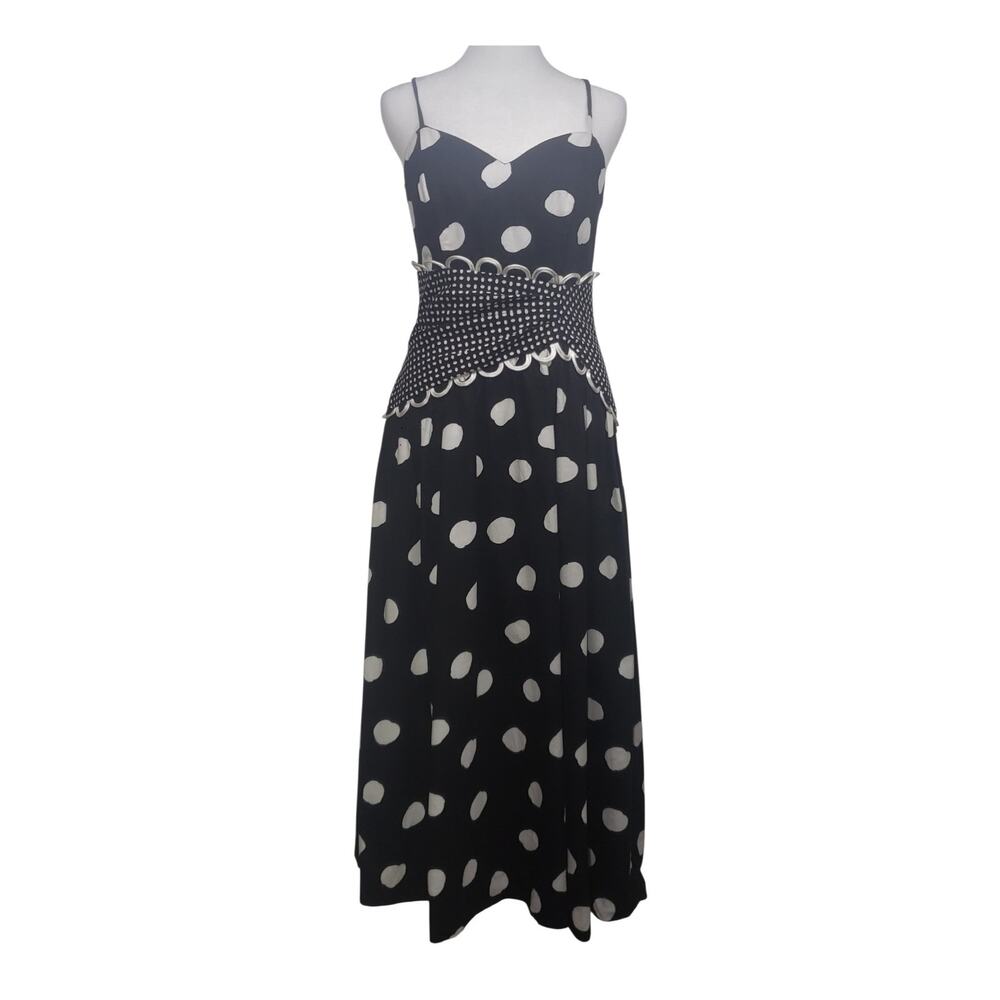 Special Times by Patty O'Neil Vintage 80s Polka Dot Dress Whimsigoth Rockabilly